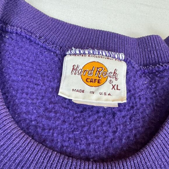 Vintage 80s Hard Rock Cafe Las Vegas Crewneck XL - Picture 4 of 6